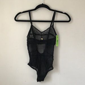 Black Lace Bodysuit (NWT)